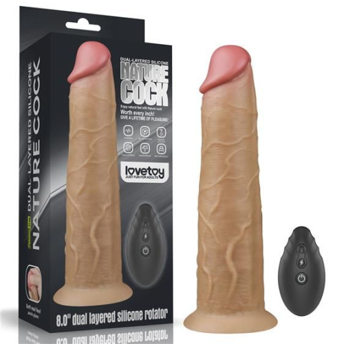 Вібратор Dual-Layered Silicone Rotator 8